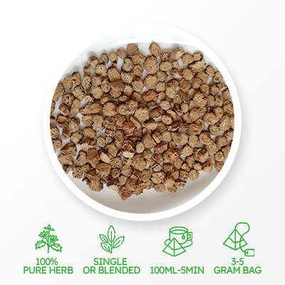 Tranche de racine de bardane 