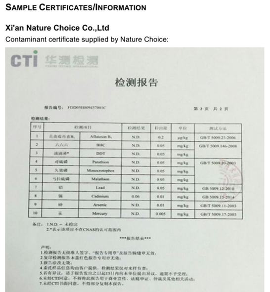 Analyse de la racine de Ginseng 7